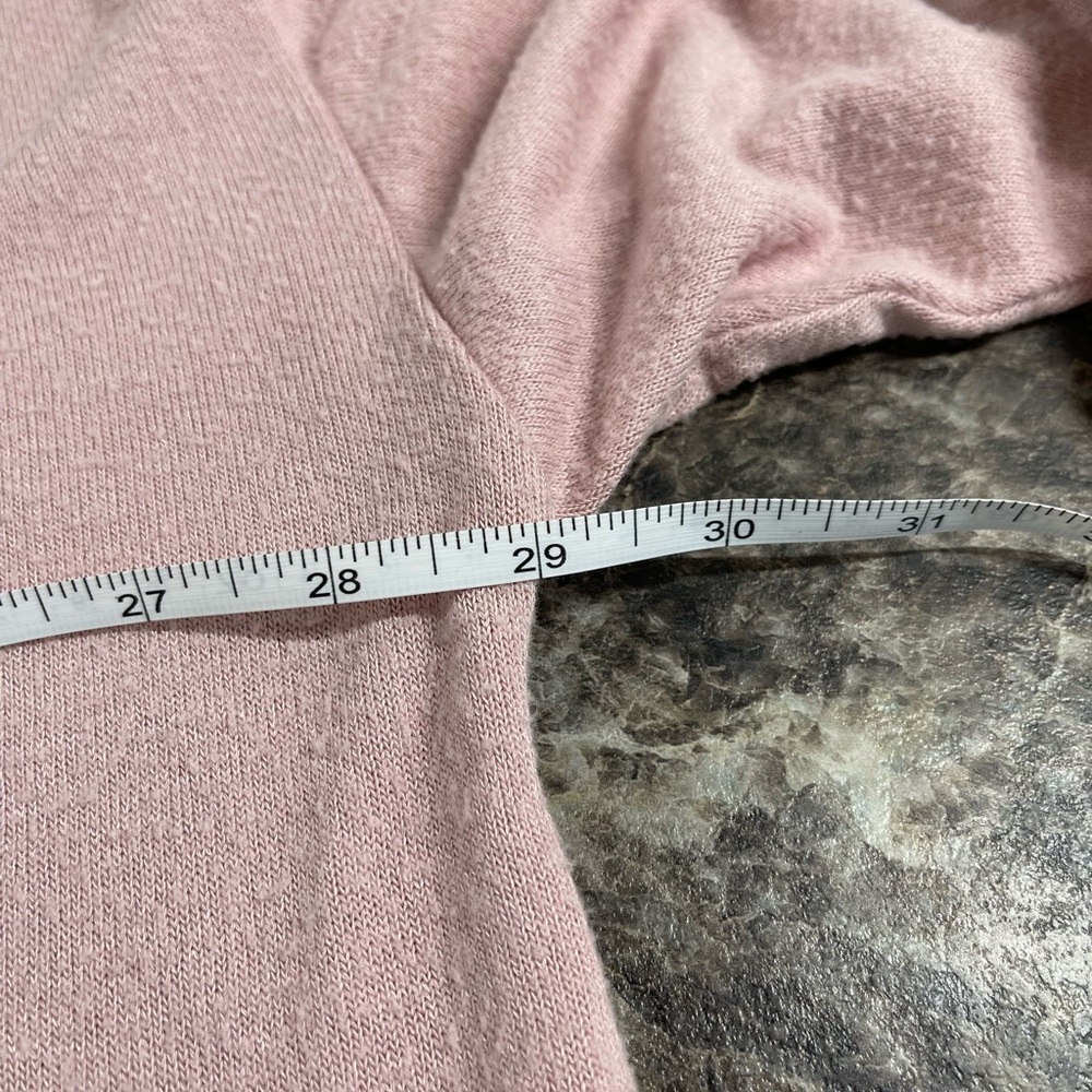 Lane Bryant Women's Plus Size Henley Long Sleeve Sweater Shirt Pink 26/28 - Picture 4 of 8